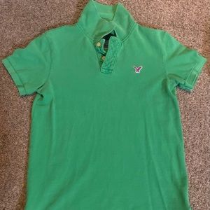 American Eagle Green Polo Size XS